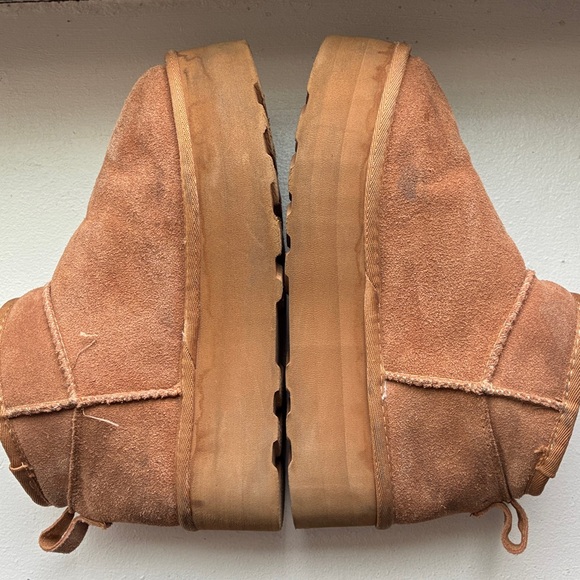 Cushionaire Chestnut Suede Ankle Boots with Faux Fur Lining - Picture 3 of 8